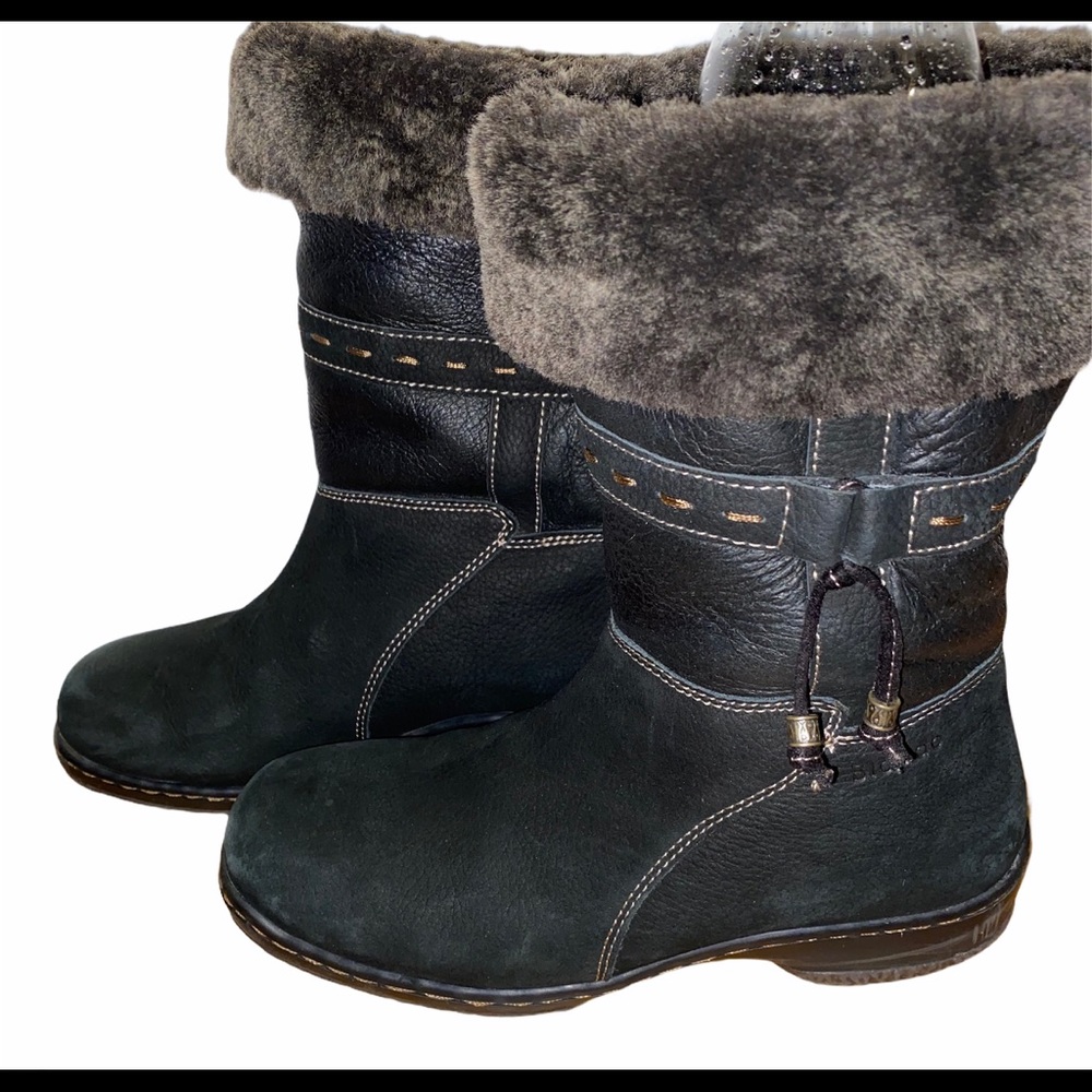 Blondo martine suede boots black winter fur